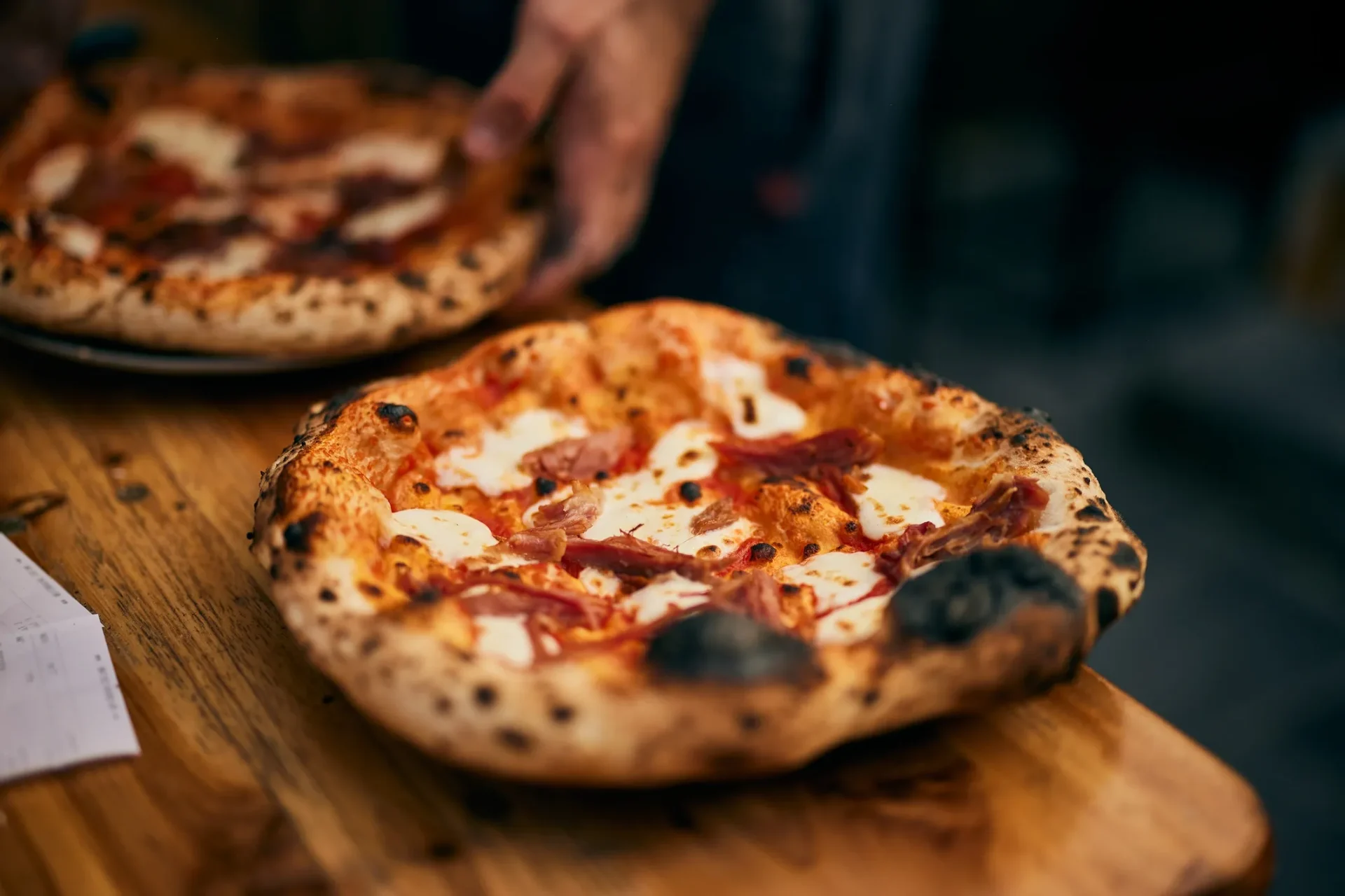 Wood-fired pizza